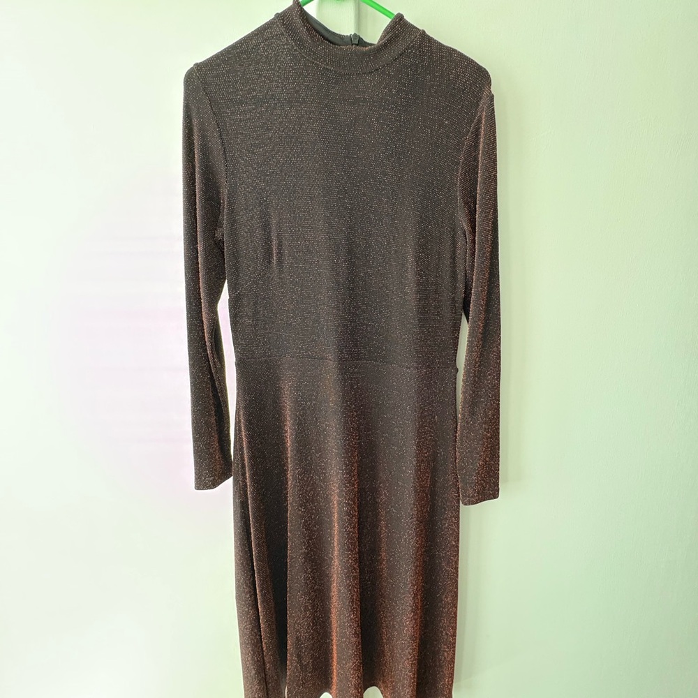 Shimmery Copper and Black Dress